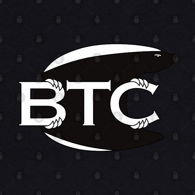 Bitcoin BTC Honey Badger Logo by EnvelopeStudio